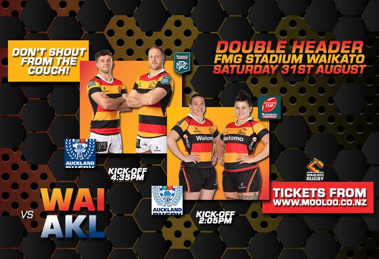Waikato rugby match graphic for the Hamilton weekend planner